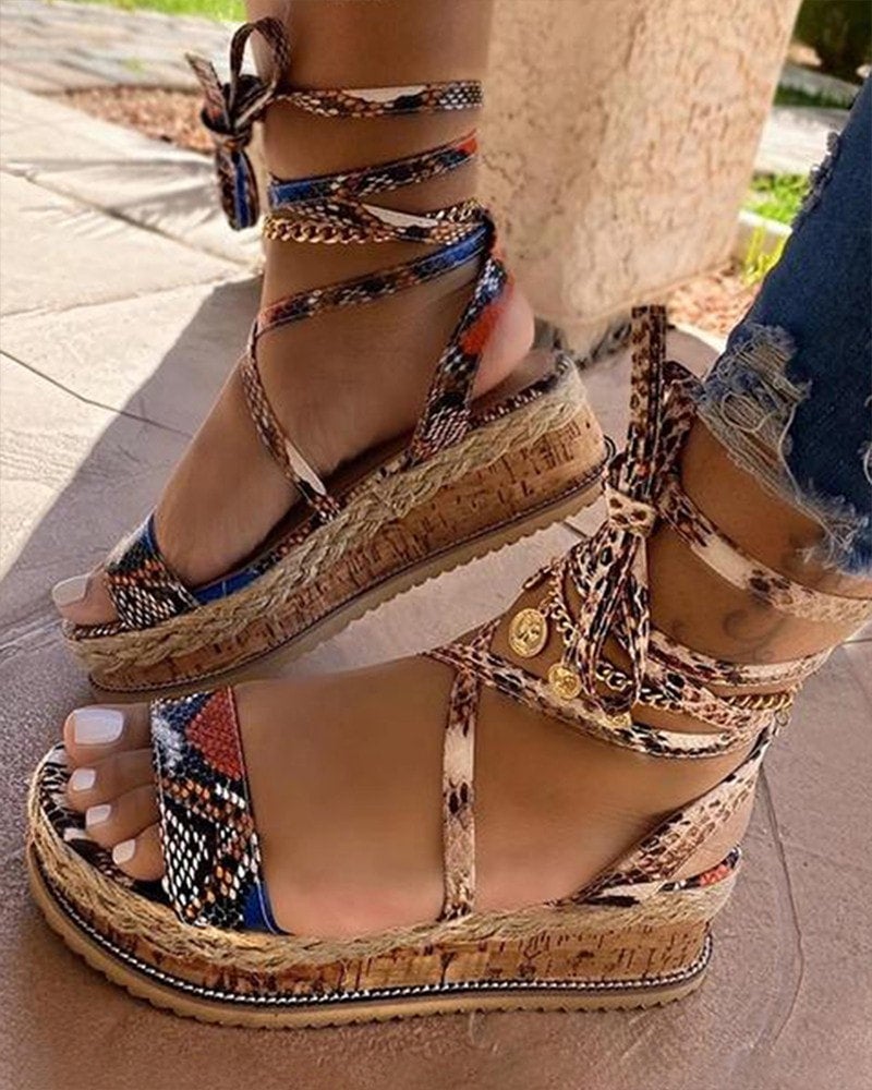 Snakeskin espadrille sale sandals